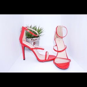 Strap red heels